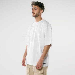 100% algodón Boxy Fit camiseta para hombres Unisex Heavyweight 300 Gsm Custom Oversize Streetwear Unisex marca camiseta - Product Image 1