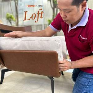 Industry Standard One-Seater Living Room Armchair Plywood Backrest Powder-Coated Steel Legs OEM Loft Armchair Best Price - Product Image 4