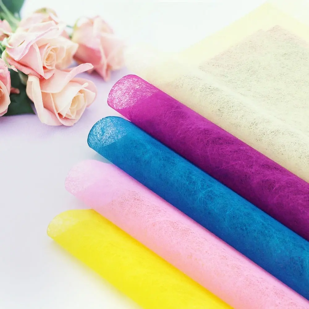 Impressão personalizada tecido não tecido papel para embrulhar flor rolos para buquês embalagem embrulho logorecyclable papel de embrulho
