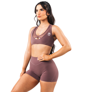 เสื้อชั้นในกีฬาผู้หญิงแบบตาข่าย ดีไซน์สายรัด สำหรับโยคะ ออกกำลังกาย ระบายอากาศได้ดี ยืดหยุ่น กระชับ รองรับน้ำหนักเบา ชุดออกกำลังกาย - Product Image 3