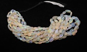 Natural Ethiopian Welo <b>Opal</b> Smooth Oval Shape Beads Flashy Fire <b>Opal</b> Gemstone Beads 16 Inch Natural <b>Opal</b> Beads Jewelry Making - Product Image 2