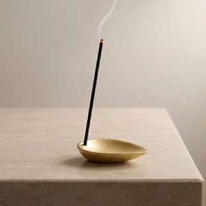 Modern Gold Brass Incense Holders <b>Decorative</b> Incense Burner Holder Set Home <b>Decor</b> with Ash Catcher for Aromatic Use - Product Image 1