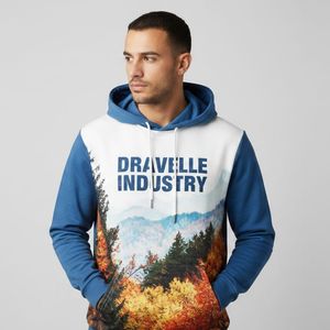 Sudadera con Capucha Sublimada para Hombre, Venta al Por Mayor OEM, Logotipo Personalizado, Resistente al Viento, Transpirable, 100% Poliéster, Alta Calidad - Product Image 5
