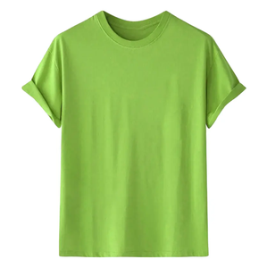 Custom Oversized Drop Shoulder Cotton T-<b>Shirt</b> for <b>Men</b> Summer Casual Short-Sleeved 240 Grams Thin Sizes Customizable Design - Product Image 2