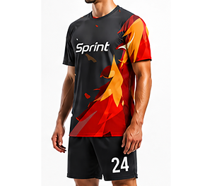 Maillot de football personnalisé sublimé surdimensionné, style vintage, impression gratuite, uniforme de football en Spandex/Polyester - Product Image 4