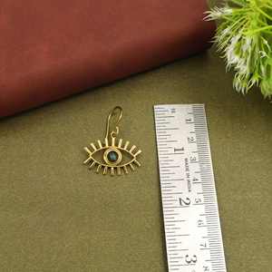 Pendientes Colgantes Geométricos con Piedra Natural y Símbolo de Protección, Joyería Ligera y Moderna para Mujer - Product Image 2