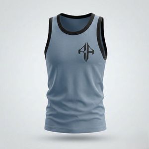 Débardeur pour homme de qualité supérieure, design personnalisé, imprimé, 100% coton, style décontracté par RIVIAN ATLANTIC - Product Image 2