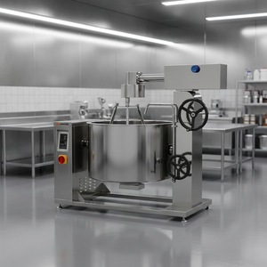 Olla de vapor con inducción y revestimiento giratorio Amicook 380V/440V, modelo de cocina, utensilio de cocina moderno de acero inoxidable, apto para uso alimentario, seguro para cocinar. - Product Image 5