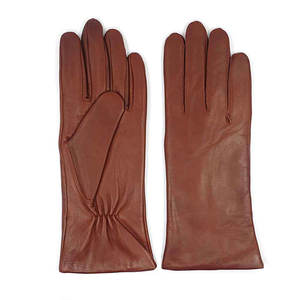 Gants de vélo en cuir pour femmes et hommes, respirants, coupe-vent, rembourrés en fourrure, pour l'hiver, avec écran tactile - Product Image 6