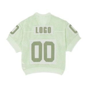 Camiseta deportiva de malla oversize para hombre, de secado rápido, con hombros caídos, estilo urbano, estampado serigrafiado, corte holgado, para verano - Product Image 2