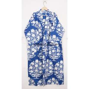 Bata Kimono de Satén 100% Algodón para Mujer, Estampado Floral Sexy, Ropa de Noche Primavera/Verano, Túnica de Playa, Pijama con Logo Trasero - Product Image 6