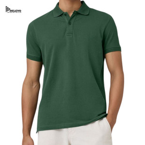 Polo homme Relevo Industries, manches courtes, noir uni, 100% coton, col rabattu. - Product Image 5