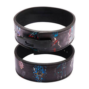 Ceinture de musculation en cuir véritable avec boucle à levier réglable pour la musculation et le bodybuilding - Product Image 3