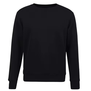 Sudadera de Cuello Redondo para Hombre, Corte Regular, Color Gris Sólido, Tejido de Algodón, Estilo Casual para Otoño - Product Image 5