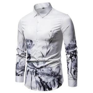 Chemise décontractée slim fit pour homme, chemise en lin respirant à manches longues pour homme, chemise classique à manches longues pour homme, chemise contemporaine pour homme - Product Image 5