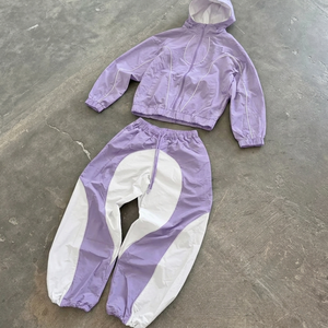 Men Sports Windbreaker Suit Waterproof Tracksuit <b>Lightweight</b> <b>Jacket</b> Pants Baggy Set <b>Running</b> Gym Outdoor Activewear Wholesale - Product Image 1