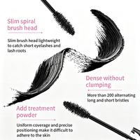 Mascara 4D Délicat à Brosse Fine, Rehausse Chaque Cils, Séchage Rapide, Longue Tenue, Effet Recourbant, Cosmétiques Marque Privée