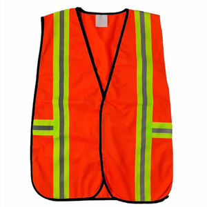 Gilet de sécurité réfléchissant haute visibilité en polyester/coton de haute qualité 2025/2026 vert/jaune avec logo personnalisé pour agent de sécurité hivernal - Product Image 1