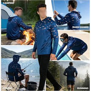 Sweat à capuche sport pour homme à manches raglan, épaules tombantes, en molleton bouclette, pour la gym et l'entraînement - Product Image 4