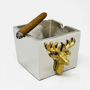 Cenicero Redondo Metálico sin Humo para Bares, Hoteles, Restaurantes, Bandeja de Exhibición de Cigarrillos y Cigarros de Bolsillo, Clásico, Elegante y Decorativo - Product Image 5