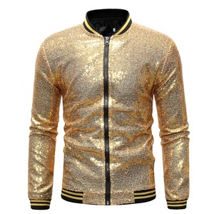 Custom Design Sequin <b>Jacket</b> for man Canvas Front Logo Breathable Winter Street Wear Outdoor - Product Image 5