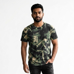 T-shirts personnalisés à manches courtes, nouvelle conception, impression de logo, effet délavé, séchage rapide, sur mesure pour hommes - Product Image 3