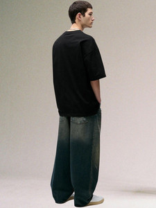 Ensemble streetwear vintage surdimensionné en coton 100% de haute qualité, respirant, avec impression DTG tissée délavée à l'acide, motif personnalisé, OEM 2026, écologique - Product Image 5