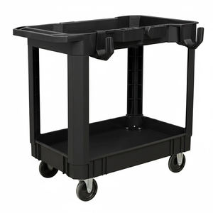 Carrito de Servicio Multiusos de 32 Pulgadas, Capacidad de 500 lb, Impermeable, Fácil de Montar, Carro de Herramientas Rodante de Plástico para Garaje y Taller GAPGAR001 - Product Image 4