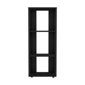 Libreria Aperta in Melamina Nera con Stile Unico - Product Image 3