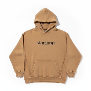 เสื้อฮู้ดดี้วินเทจน้ำหนักมากสำหรับผู้ชาย ล้างสีแบบแอซิดวอช แต่งลายพิมพ์นูน ฮู้ดดี้สั่งทำพิเศษ ผ้าฝ้าย 100% คุณภาพสูง 450gsm ผ้าเฟรนช์เทอร์รี่ - Product Image 1