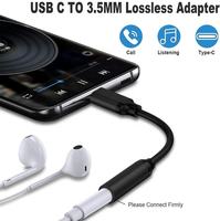 Premium Schwarz Nylon Geflochtenes USB-C auf 3,5mm Audio Aux Kopfhörer Dongle Kabel Adapter für iPhone 17 16 15 Samsung S26 S25