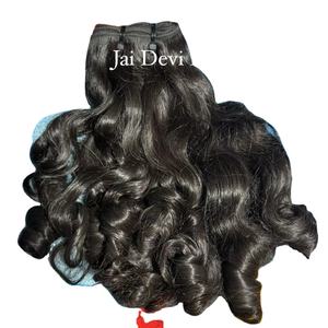 Extensiones de Cabello Rizado Natural al 100% de la India, Paquetes de Cabello Rizado para Bebés, Venta al por Mayor - Product Image 1