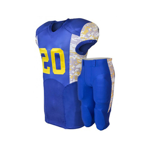 Ensemble de maillot et pantalon de football américain léger avec broderie de logo personnalisé pour l'entraînement et les matchs sportifs - Product Image 4
