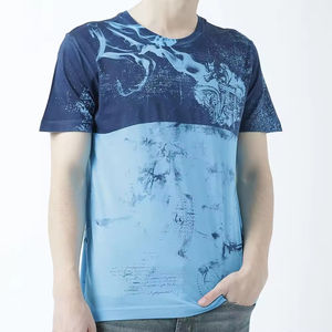 Camisetas de Algodón 100% para Hombre, Diseño Personalizado, Corte Holgado, Cuello Redondo, Manga Corta, Impresión por Sublimación Ecológica, Estilo Urbano - Product Image 1