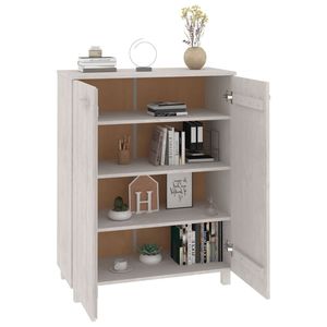 Scarpiera HAMAR legno massello pino 33.5 scarpiera "x 15.7" x 42.5 "colore bianco scarpiere - Product Image 6