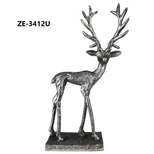Contemporary Iron Sculpture Handmade Elegant Luxury Home DecorGold-Plated Lead Deer Figurine Casting Animal Sculpture Home Decor - Product Image 3