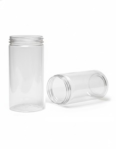 Tarro Redondo de Plástico PET de la Mejor Calidad con Tapa, Envase Transparente y Ligero con Cierre Seguro para Múltiples Usos, en Venta - Product Image 4