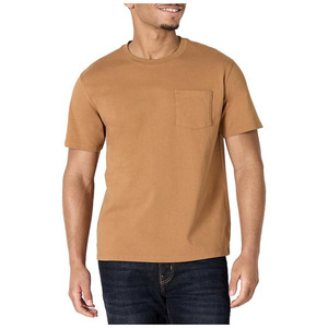 Men's <b>T</b>-<b>Shirts</b> Casual Wear 100% Cotton <b>With</b> Front <b>Pocket</b> - Product Image 1