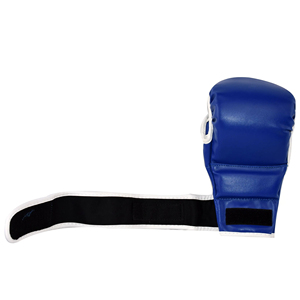 ถุงมือต่อสู้ MMA ถุงมือหนังสังเคราะห์ที่ทนทาน น้ำหนักเบา โครงสร้างแบบเปิดฝ่ามือ สายรัดข้อมือที่ปลอดภัย กีฬาที่สวมใส่สบาย - Product Image 4