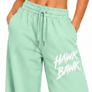 <b>Women</b>’s Flare Sweatpants Loose Fit And Comfort Flare <b>Pants</b> Fashion Flare Casual <b>Pants</b> Full Length Mint Green Letter Print - Product Image 4