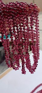 Perles de grenat rhodolite naturel, forme poire lisse, qualité supérieure, pierres semi-précieuses, 3x5mm à 6x4mm, pour bijoux - Product Image 3