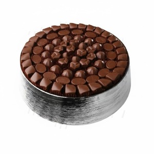 Bol à chocolat rond en métal argenté créatif, présentoir à desserts, écologique, pour mariages, maison, hôtel, restaurant, plateau de service, article cadeau - Product Image 6