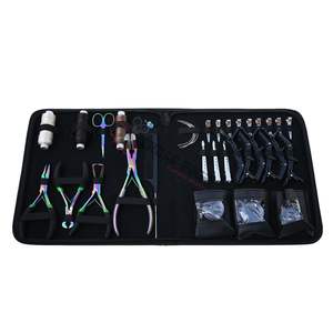 Herramientas para Extensiones de Cabello: Alicates de Crimpado, Alicates para Extensiones de Cabello con Cuentas, Removedor de Cuentas, Tijeras para Hilos, Agujas Curvas, Pinzas de Pico de Pato y Pinzas de Cocodrilo - Product Image 5