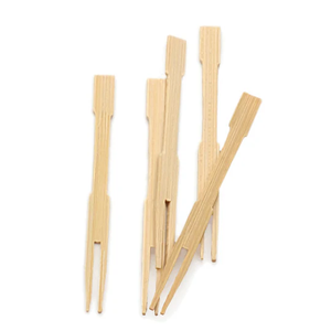 Lot de 72 fourchettes de fête en bambou de 3,5 pouces – Piques jetables écologiques pour fruits, apéritifs et mariages, paquet en vrac - Product Image 1