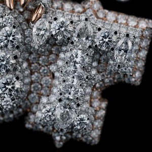 Pendentif Aigle Hip Hop Iced Out, Pendentif Diamant Personnalisé, Pendentif Aigle Personnalisé, Pendentif Moissanite Iced Out Personnalisé, Pendentif Prénom Personnalisé - Product Image 4