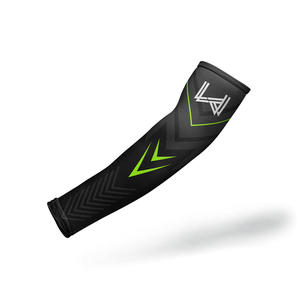 Manches de compression longues pour hommes, imprimées sur mesure, anti-UV, anti-bactériennes, en tissu polyester respirant pour la gym, le fitness et le cyclisme - Product Image 3