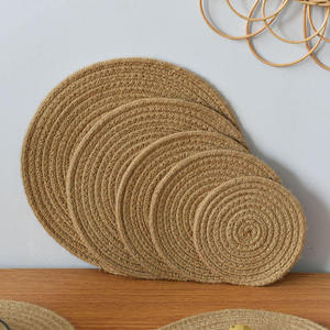 Ensemble de sets de table et sous-verres en jute de luxe sur mesure |   Vaisselle artisanale durable |   Designs personnalisés en gros - Product Image 6