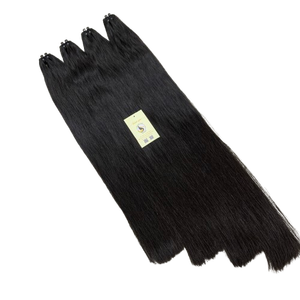 Vente en gros d'extensions de trame en lot noir naturel vietnamien de cheveux humains de l'usine vietnamienne - Product Image 1