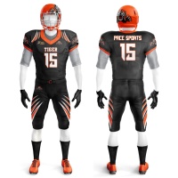 Camisetas de Fútbol Americano de Alta Calidad PACE SPORTS, Personalizadas con Impresión Digital, Spandex/Poliéster, Cuello en V, Transpirables, con Tela Tackle Twill