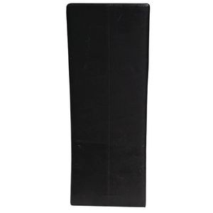 6 pz sedie da pranzo in finta pelle nera - Product Image 3